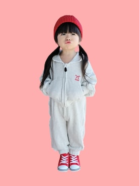 kana♡さん（キッズ・90cm）の冬コーディネート
