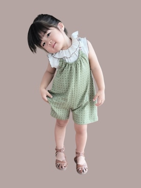 「アイテム（サンダル）」を使った、kana♡さん（キッズ・90cm）の秋コーディネート