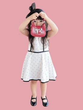 「アイテム（ワンピース/ドレス）」を使った、kana♡さん（キッズ・90cm）の夏コーディネート