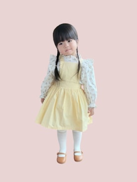 「アイテム（ソックス/靴下）」を使った、kana♡さん（キッズ・90cm）の秋コーディネート