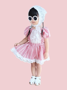 「アイテム（シューズ）」を使った、kana♡さん（キッズ・90cm）の秋コーディネート