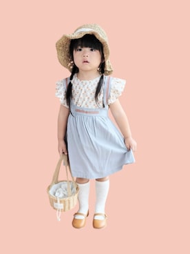 「アイテム（ワンピース/ドレス）」を使った、kana♡さん（キッズ・90cm）の秋コーディネート