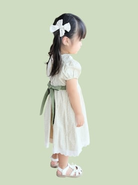 「アイテム（ワンピース）」を使った、kana♡さん（キッズ・90cm）の秋コーディネート