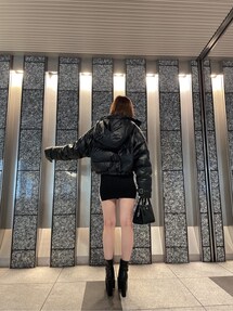 ショートフェイクレザーダウンコート|ジェイダ(GYDA)公式通販 寒さいつまで? GYDA フェイクレザーダウンコート ダウンジャケット