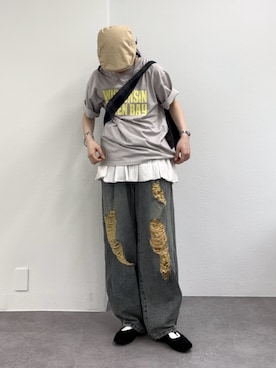 「アイテム（ハンチング/ベレー帽）」を使った、tntun0さん（レディース・166cm）の春コーディネート