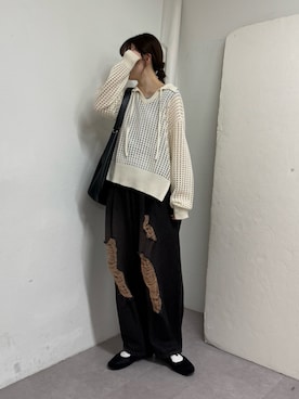 「CIAOPANIC TYPY（チャオパニックティピー）の2WAY配色タンクトップ（タンクトップ）」を使った、tntun0さん（レディース・166cm）の春コーディネート