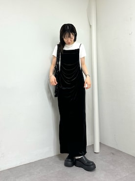 「スパンコール」｜「アイテム（ワンピース）」を使った、tntun0さん（レディース・166cm）の秋コーディネート