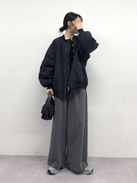 「MA-1」｜tntun0さん（レディース・166cm）の秋コーディネート