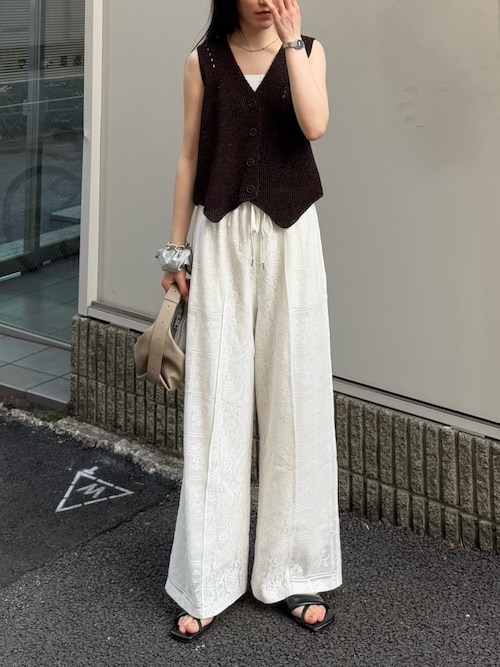【willow】和紙ライクニットベスト