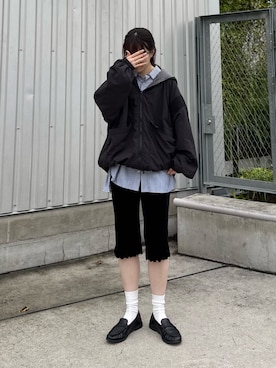 「CIAOPANIC TYPY（チャオパニックティピー）のアイテム（ブルゾン）」を使った、tntun0さん（レディース・166cm）の秋コーディネート