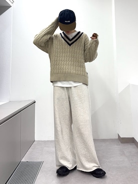「アイテム（スウェットパンツ）」を使った、tntun0さん（レディース・166cm）の秋コーディネート