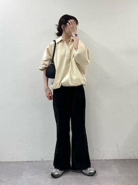 「アイテム（ブルゾン）」を使った、tntun0さん（レディース・166cm）の秋コーディネート