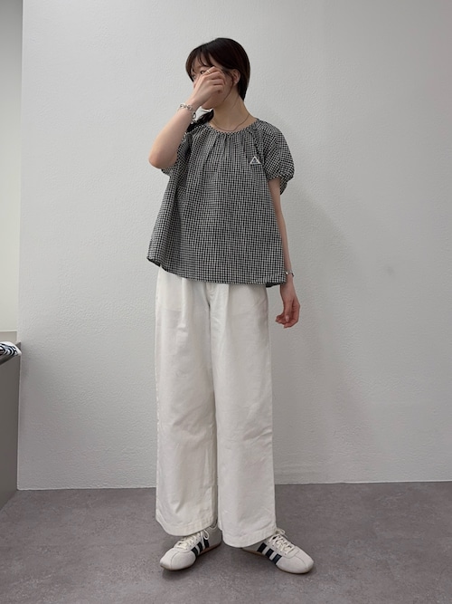 セール】【GEVACO】リネンフレンチスリーブプルオーバー（シャツ