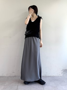 「アイテム（ボディバッグ/ウエストポーチ）」を使った、tntun0さん（レディース・166cm）の夏コーディネート