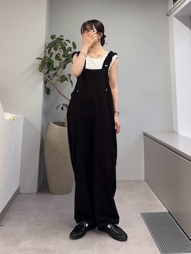 「CIAOPANIC TYPY（チャオパニックティピー）の【累計販売枚数13万枚突破!!】＜抗菌防臭機能付き＞2WAY配色タンクトップ（タンクトップ、ホワイト系）」を使った、tntun0さん（レディース・166cm）の春コーディネート
