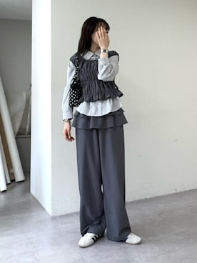【etsinta】エシンタ　サスペンダー　ビンテージ　パンツ　ユニセックス　リブ CIAOPANIC TYPY（チャオパニックティピー）の「【etsinta