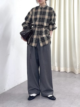 「CIAOPANIC TYPY（チャオパニックティピー）のアイテム（シャツ/ブラウス）」を使った、tntun0さん（レディース・166cm）の秋コーディネート