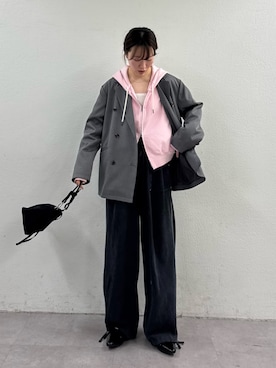 「CIAOPANIC TYPY（チャオパニックティピー）のアイテム（テーラードジャケット）」を使った、tntun0さん（レディース・166cm）の春コーディネート