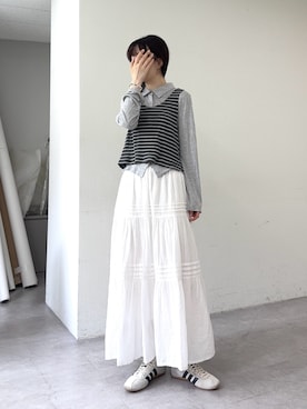 「アイテム（アンサンブル）」を使った、tntun0さん（レディース・166cm）の夏コーディネート