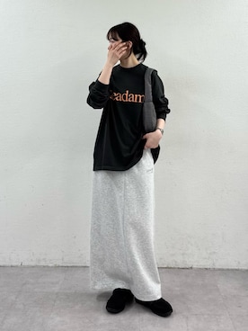 「CIAOPANIC TYPY（チャオパニックティピー）の【UNISEX】ポーチ付き中綿ハンドBAG（ショルダーバッグ）」を使った、tntun0さん（レディース・166cm）の春コーディネート