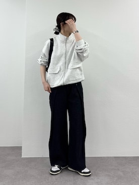 「CIAOPANIC TYPY（チャオパニックティピー）のアイテム（ブルゾン）」を使った、tntun0さん（レディース・166cm）の春コーディネート