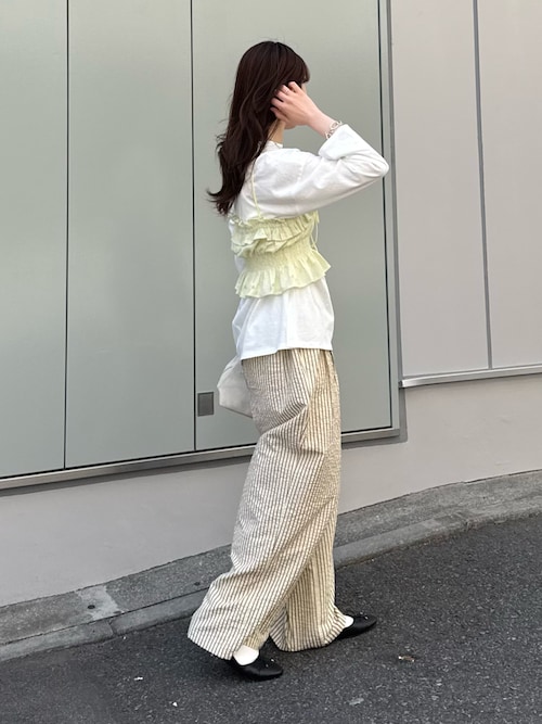 シアースラブワンポイント刺繍オーバーTee