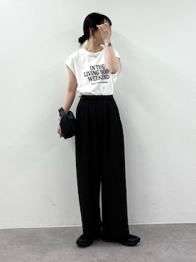 「ストライプパンツ」｜tntun0さん（レディース・166cm）の夏コーディネート