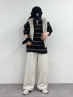 「アイテム（シュシュ）」を使った、tntun0さん（レディース・166cm）の秋コーディネート
