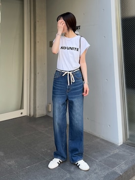 「アイテム（トートバッグ）」を使った、tntun0さん（レディース・166cm）の夏コーディネート