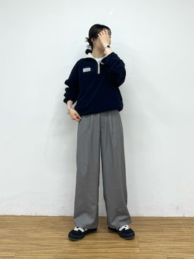 「DISCUS（ディスカス）のアイテム（ブルゾン）」を使った、tntun0さん（レディース・166cm）の秋コーディネート