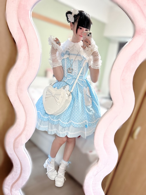 アンドロミオ 豪華絢爛ジャンパースカート サックスブルー And Romeo ~ Gorgeous Luxurious JSK (2023) by Indie Brand