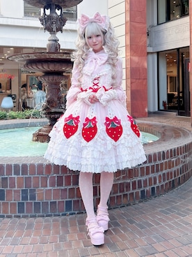「Angelic Pretty（アンジェリックプリティ）のアイテム」を使った、およよさん（レディース・162cm）の春コーディネート