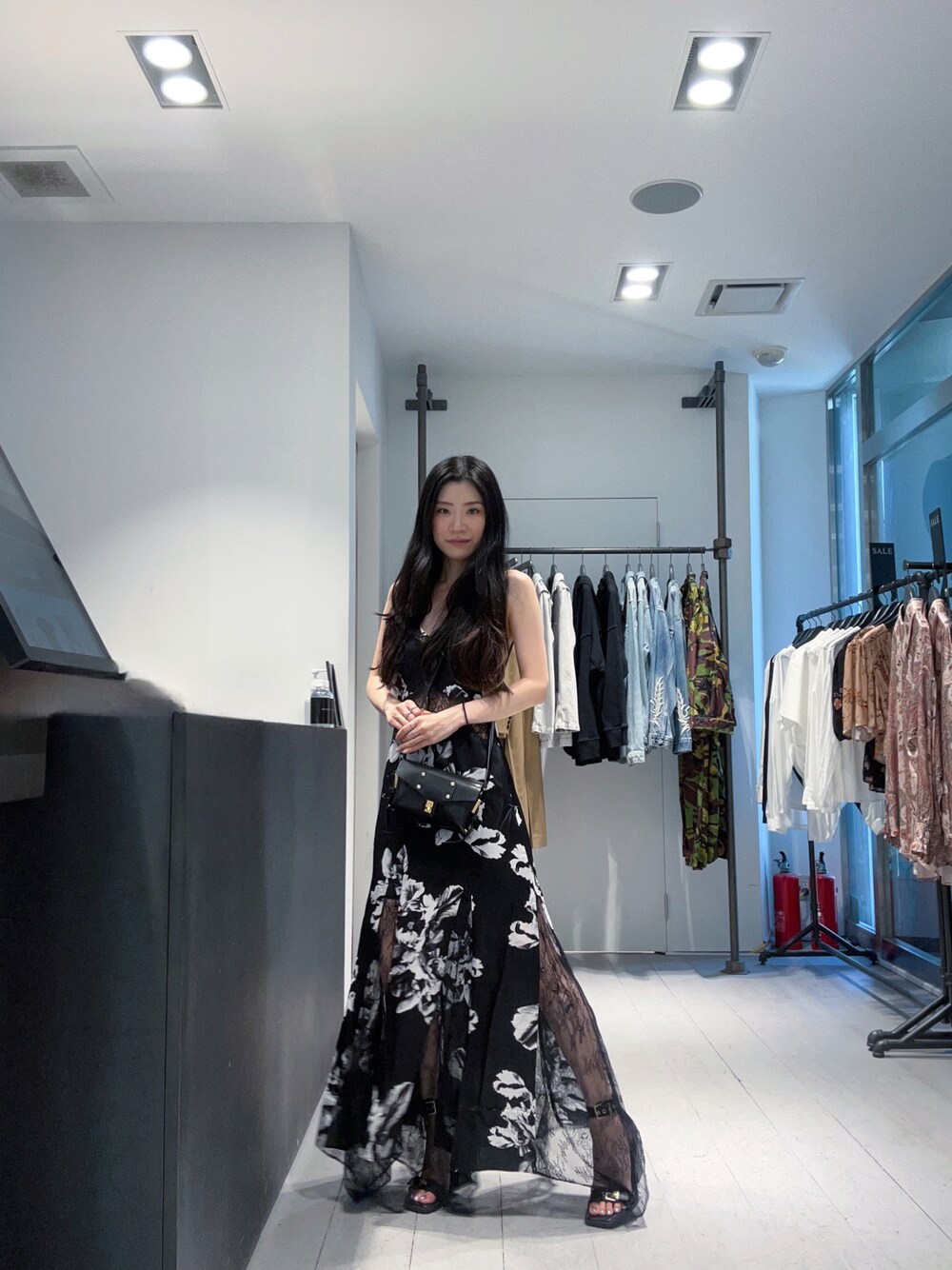 ALLSAINTS（オールセインツ）の「JASMINE SILK BLEND LACE MAXI