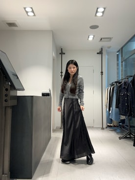 「ALLSAINTS（オールセインツ）のアイテム」を使った、MARINAさん（レディース・155cm）の秋コーディネート