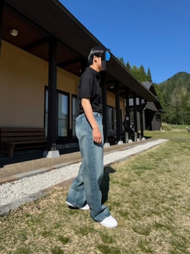 LASER FADE STANDARD STRAIGHT DENIMを使った人気ファッション