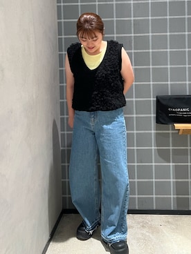 「CIAOPANIC TYPY（チャオパニックティピー）のアイテム（ブーツ）」を使った、fujikurayuiiさん（レディース・157cm）の夏コーディネート
