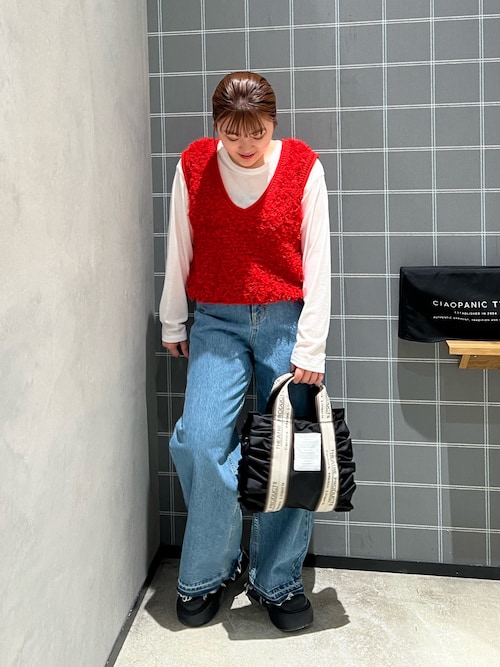 極美品　シアタープロダクツ　別注フリル2WAYBAG ブラック　黒　ショルダー CIAOPANIC TYPY｜【THEATRE PRODUCTS】別注フリル2WAYBAG