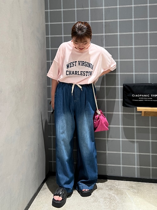 USAコットン切替プリントTee