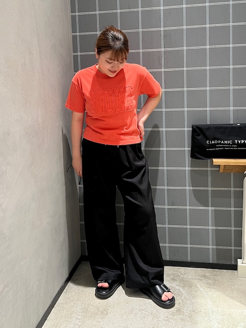 ウールライクスラックスイージーパンツ
