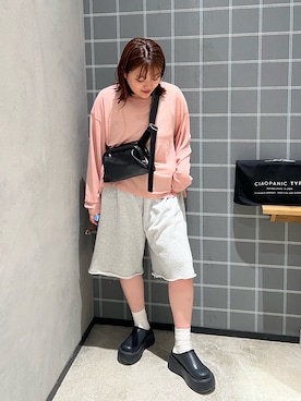 「CIAOPANIC TYPY（チャオパニックティピー）のアイテム（ブーツ）」を使った、fujikurayuiiさん（レディース・157cm）の夏コーディネート