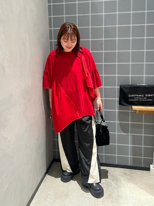 CIAOPANIC TYPY｜etsintaリメイクフリルオーバーTEE | Rakuten