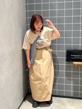 「CIAOPANIC TYPY（チャオパニックティピー）のアイテム（ブーツ）」を使った、fujikurayuiiさん（レディース・157cm）の夏コーディネート