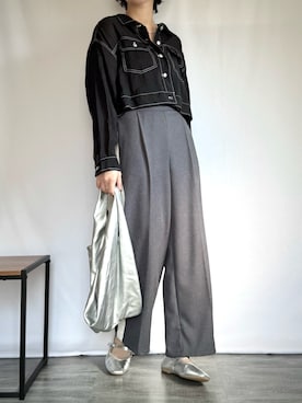 「アイテム（バレエシューズ）」を使った、chinatsu.さん（レディース・162cm）の夏コーディネート