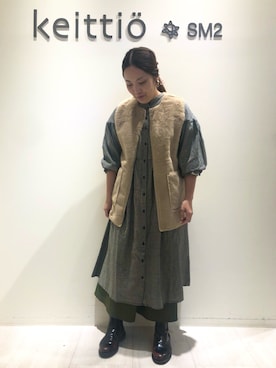 「アイテム（ワンピース/ドレス）」を使った、mori⁂さん（レディース・162cm・30代）の秋コーディネート