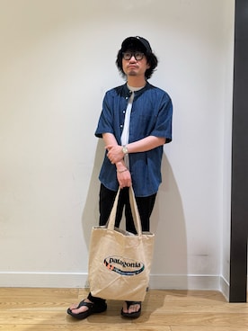 「NEW ERA（ニューエラ）の『別注』New Era×DOORS　920CS（キャップ、ブラック系）」を使った、nakaiさん（メンズ・168cm）の春コーディネート
