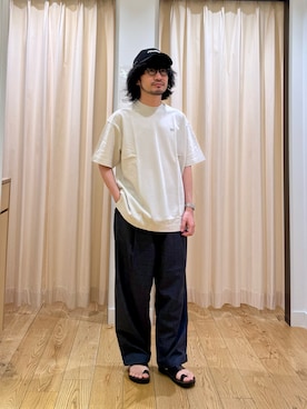 「LACOSTE（ラコステ）のアイテム」を使った、nakaiさん（メンズ・168cm）の夏コーディネート