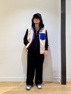 「URBAN RESEARCH DOORS（アーバンリサーチドアーズ）のpatagonia　Ms Classic Retro-X Vest（ベスト）」を使った、nakaiさん（メンズ・168cm）の秋コーディネート