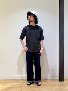 「アイテム（デジタル腕時計）」を使った、nakaiさん（メンズ・168cm）の夏コーディネート