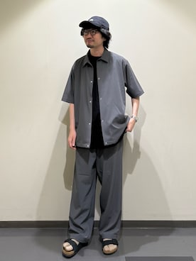 「アイテム（帽子）」を使った、nakaiさん（メンズ・168cm）の春コーディネート