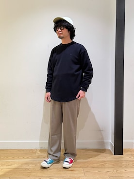「URBAN RESEARCH DOORS（アーバンリサーチドアーズ）のアイテム（キャップ）」を使った、nakaiさん（メンズ・168cm）の春コーディネート